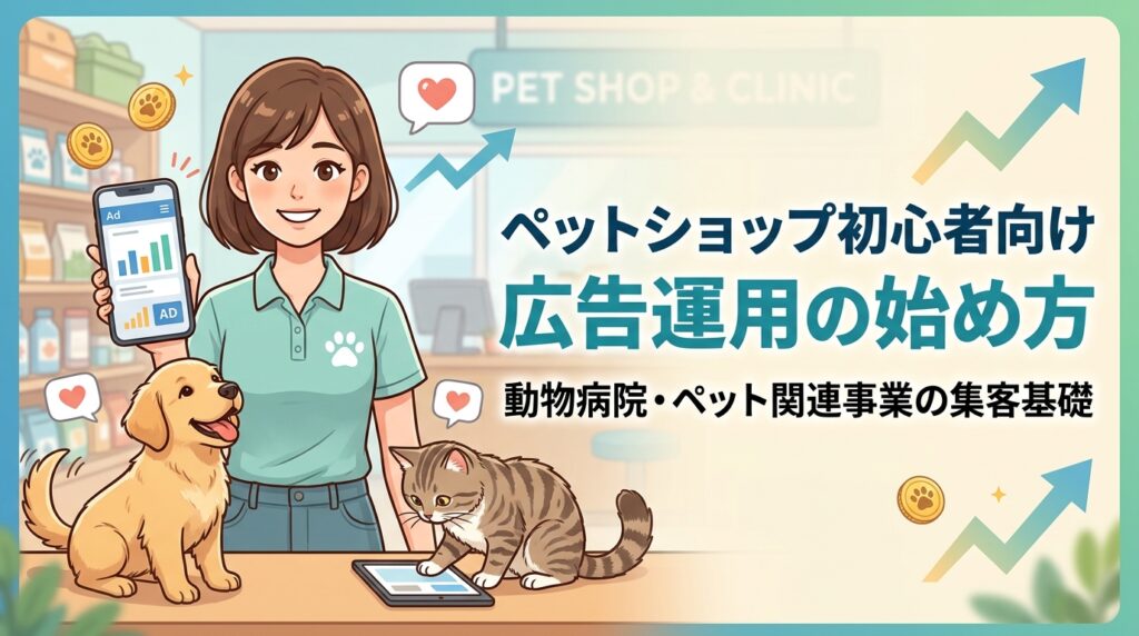 【ペットショップ初心者向け】広告運用の始め方｜動物病院・ペット関連事業の集客基礎