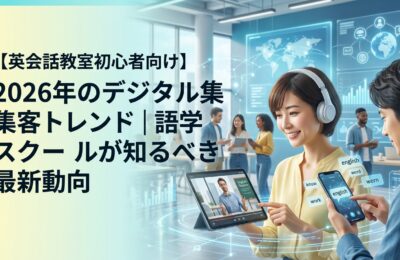 【英会話教室初心者向け】2026年のデジタル集客トレンド｜語学スクールが知るべき最新動向