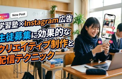 【学習塾×Instagram広告】生徒募集に効果的なクリエイティブ制作と配信テクニック