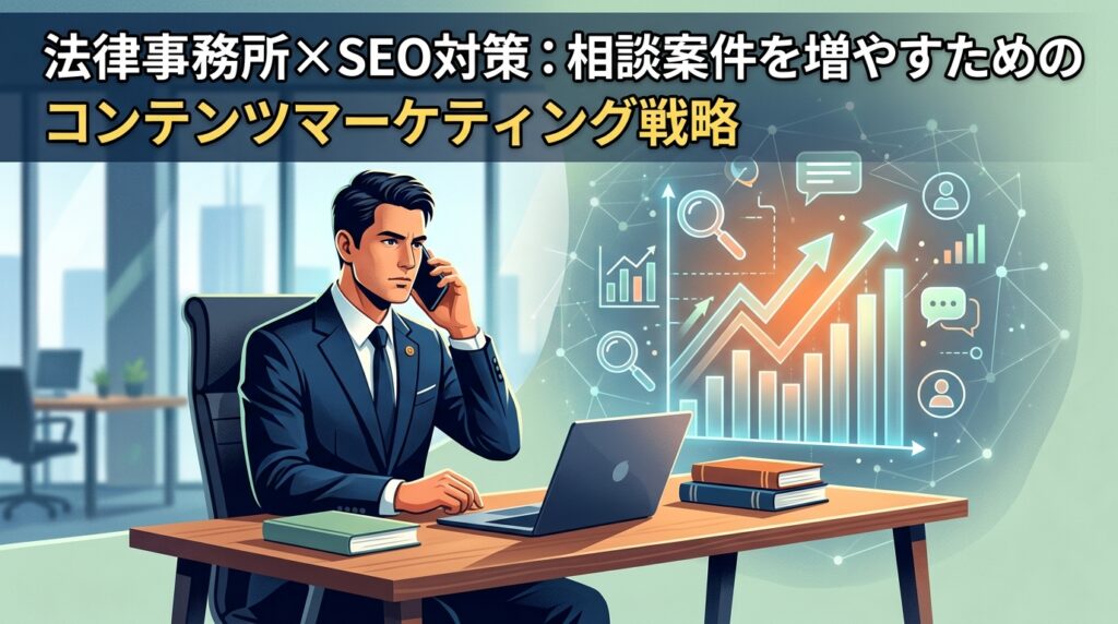 【法律事務所×SEO対策】相談案件を増やすためのコンテンツマーケティング戦略