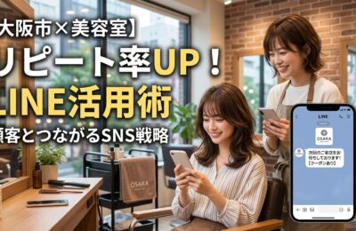 【大阪市×美容室×LINE広告】地域顧客のリピート率向上SNS戦略