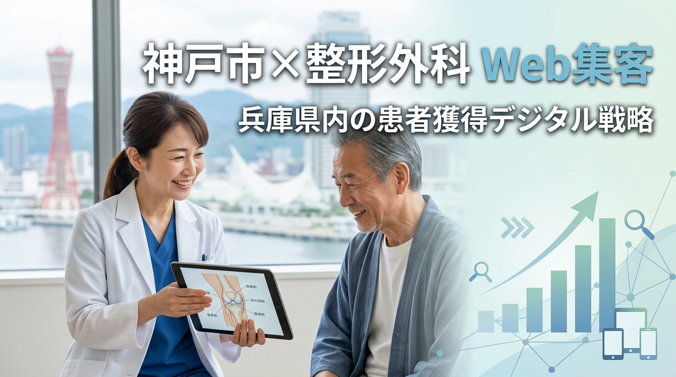 【神戸市×整形外科×Web集客】兵庫県内の患者獲得デジタル戦略