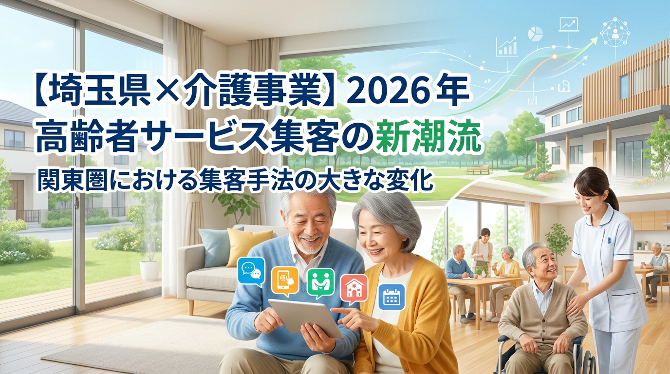 【埼玉県×介護事業×2026年トレンド】関東圏の高齢者向けサービス集客変化