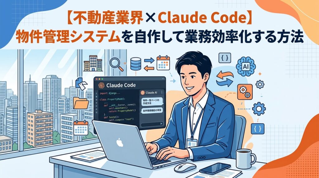 【不動産業界×Claude Code】物件管理システムを自作して業務効率化する方法