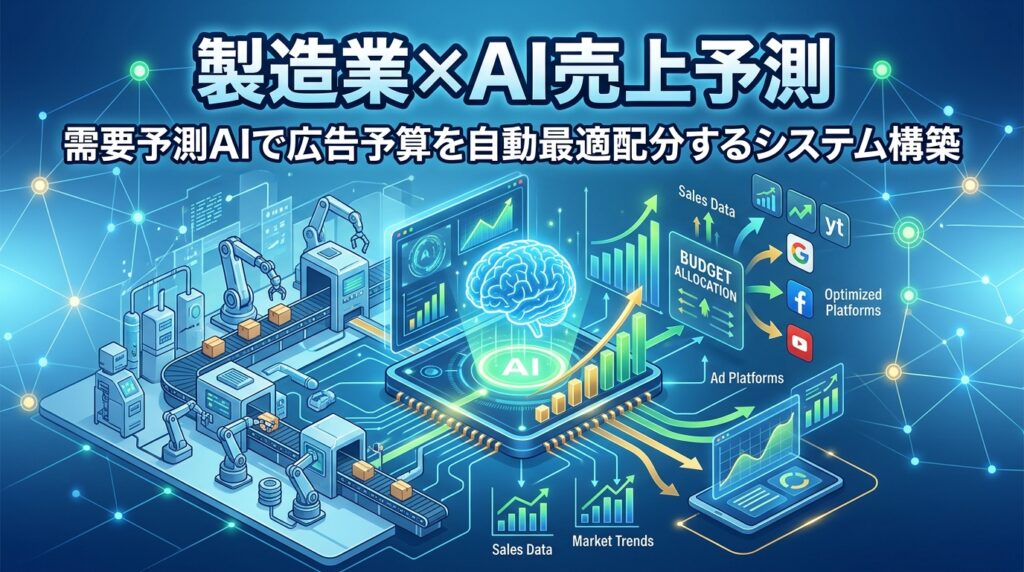 【製造業×AI売上予測】需要予測AIで広告予算を自動最適配分するシステム構築
