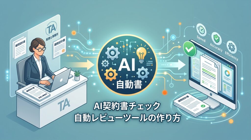 【税理士事務所×AI契約書チェック】顧問契約書を自動レビューするツールの作り方