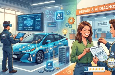 【自動車修理工場×AI診断システム】故障診断をAIで効率化し顧客満足度アップする方法