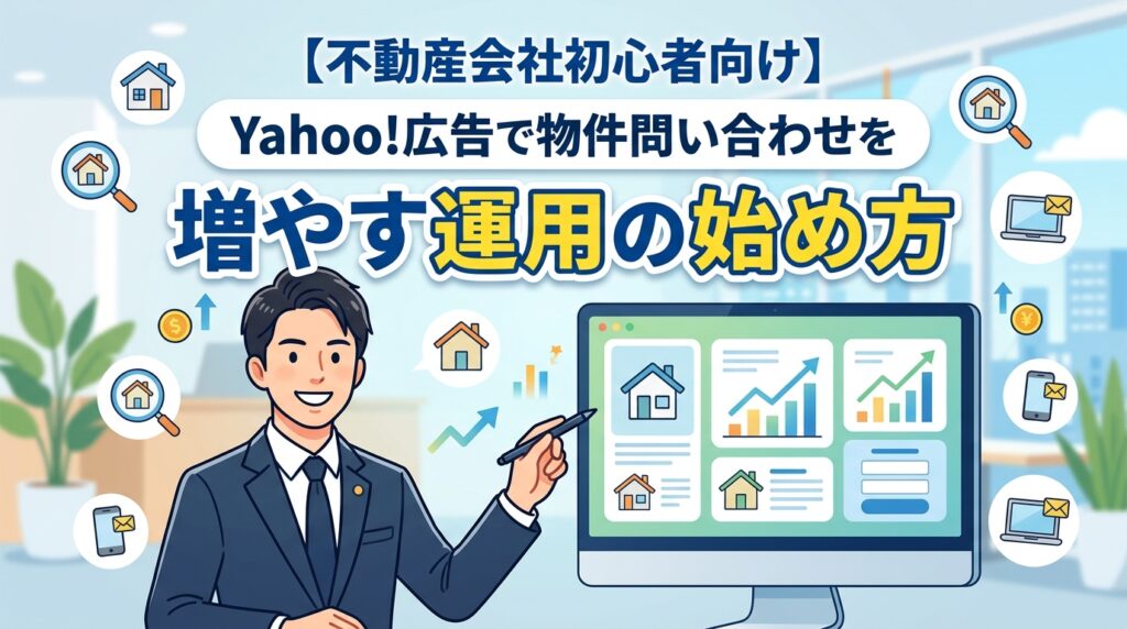 【不動産会社初心者向け】Yahoo!広告で物件問い合わせを増やす運用の始め方