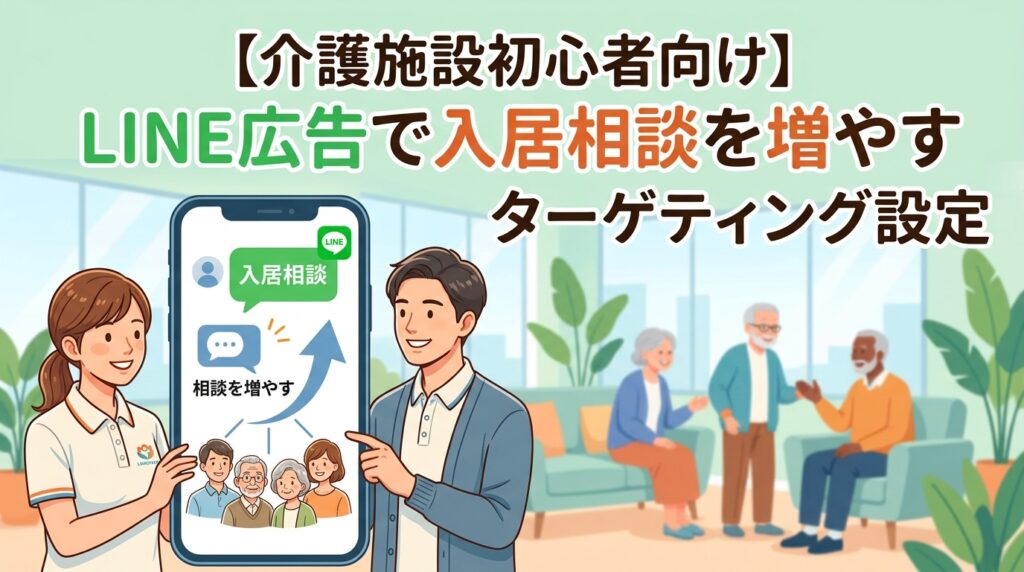 【介護施設初心者向け】LINE広告で入居相談を増やすターゲティング設定