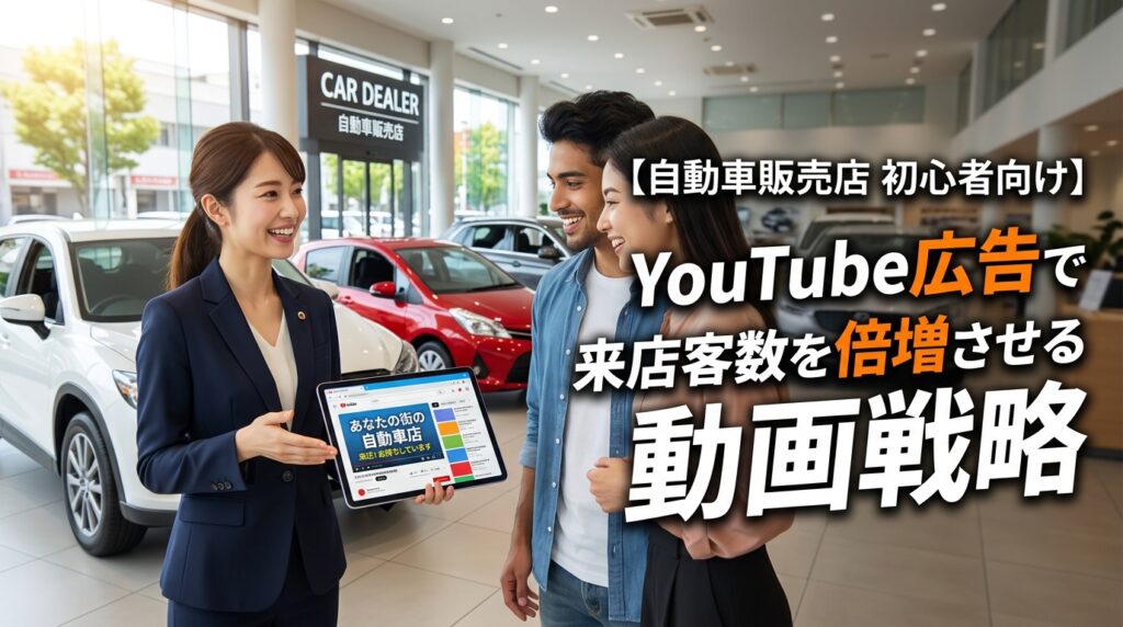 【自動車販売店初心者向け】YouTube広告で来店客数を倍増させる動画戦略