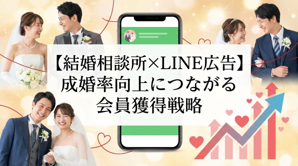 【結婚相談所×LINE広告】成婚率向上につながる会員獲得戦略