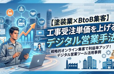 【塗装業×BtoB集客】工事受注単価を上げるデジタル営業手法