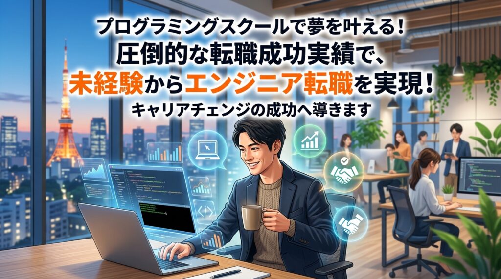 【プログラミングスクール×SNS広告】転職成功率をアピールした受講生獲得法
