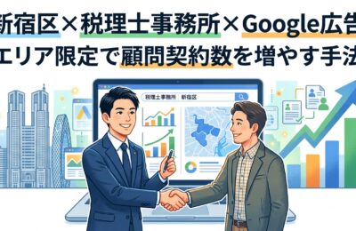 【新宿区×税理士事務所×Google広告】エリア限定で顧問契約数を2倍にする手法