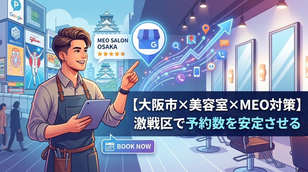 【大阪市×美容室×MEO対策】激戦区で予約数を安定させるGoogleビジネスプロフィール運用
