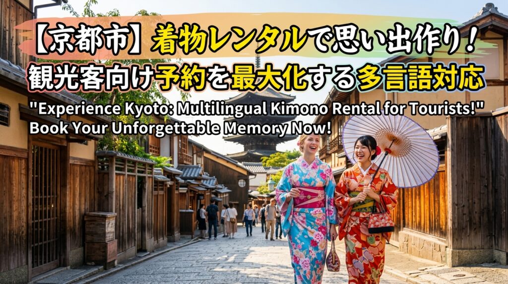 【京都市×着物レンタル×SNS広告】観光客向け予約を最大化する多言語対応