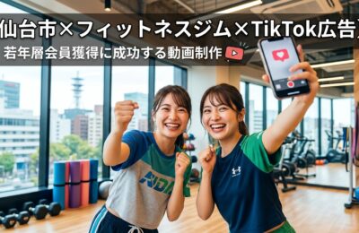 【仙台市×フィットネスジム×TikTok広告】若年層会員獲得に成功する動画制作