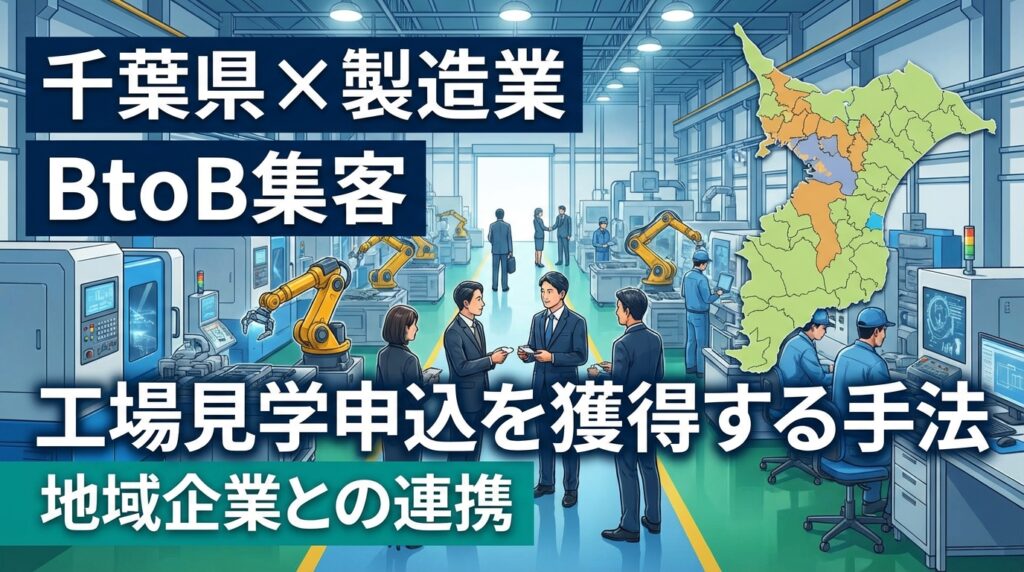 【千葉県×製造業×BtoB集客】工場見学申込を地域企業から獲得する手法