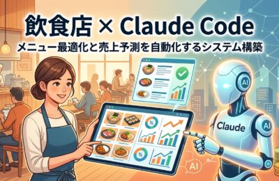 【飲食店×Claude Code】メニュー最適化と売上予測を自動化するシステム構築