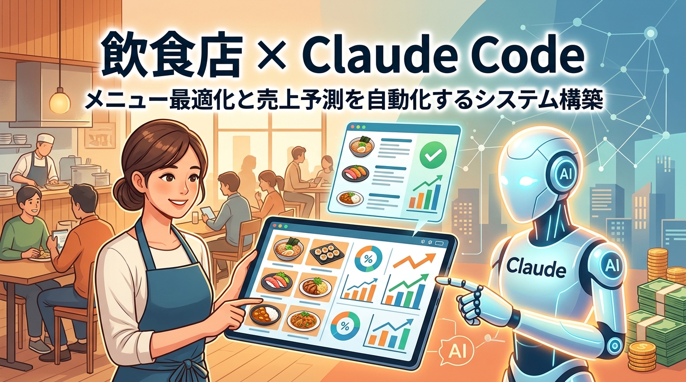 【飲食店×Claude Code】メニュー最適化と売上予測を自動化するシステム構築