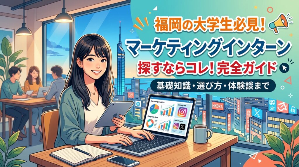 【福岡×インターン×広告】福岡の大学生が「マーケティングインターン」を探す時に読むべき完全ガイド