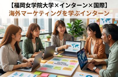 【福岡女学院大学×インターン×国際】福岡女学院の国際系学科の学生が海外マーケティングを学ぶインターン