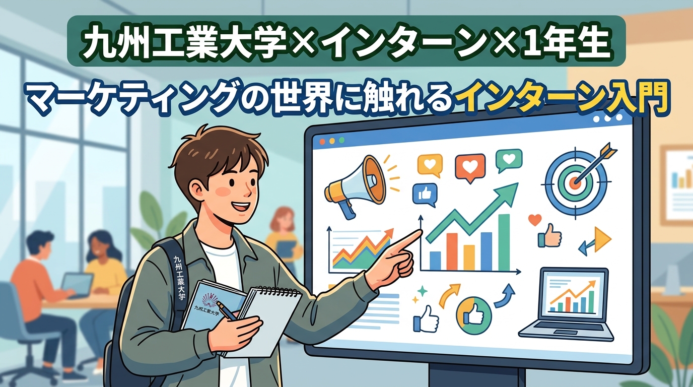 【九州工業大学×インターン×1年生】九州工業大学1年生がマーケティングの世界に触れるインターン入門