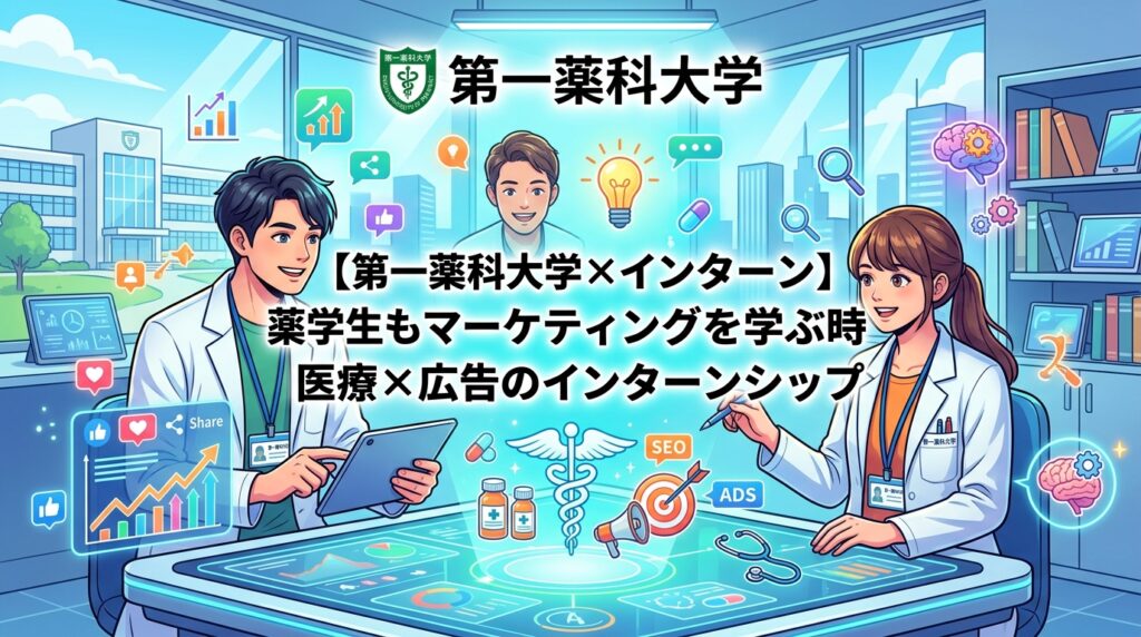 【第一薬科大学×インターン】薬学生もマーケティングを学ぶ時代｜医療×広告のインターンシップ