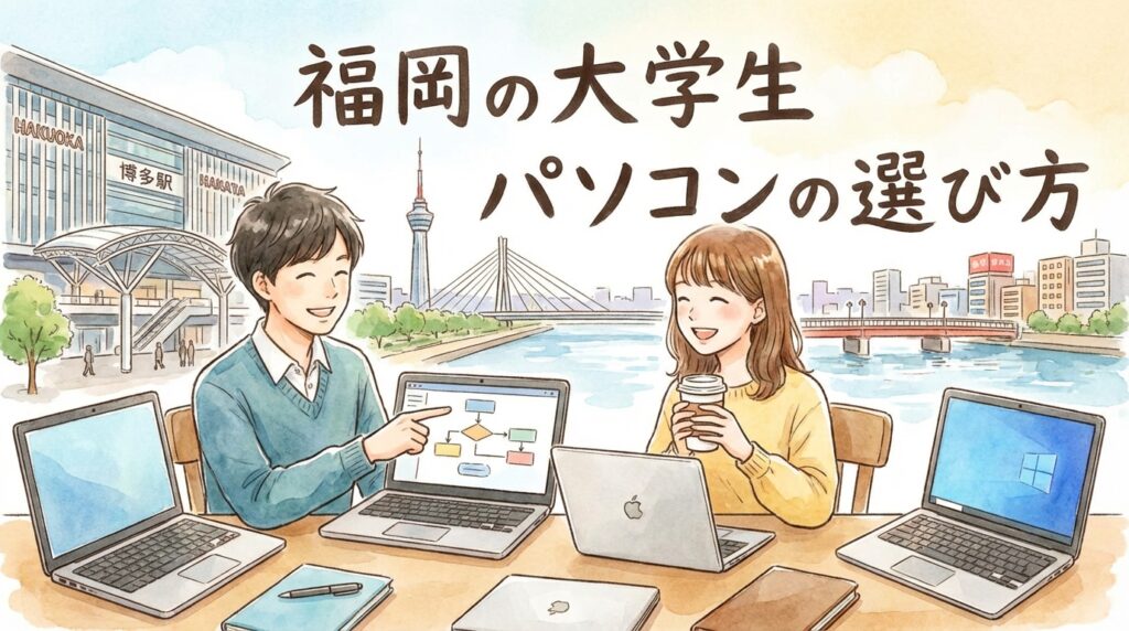 福岡の大学生のパソコンの選び方