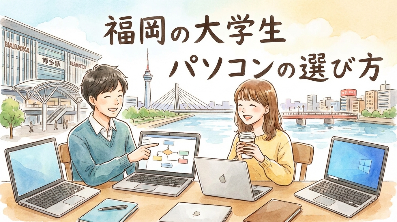 福岡の大学生のパソコンの選び方