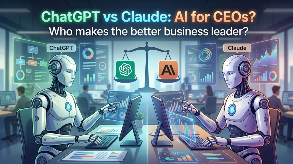 ChatGPTとClaudeどちらが経営者に向いているか比較プロンプト