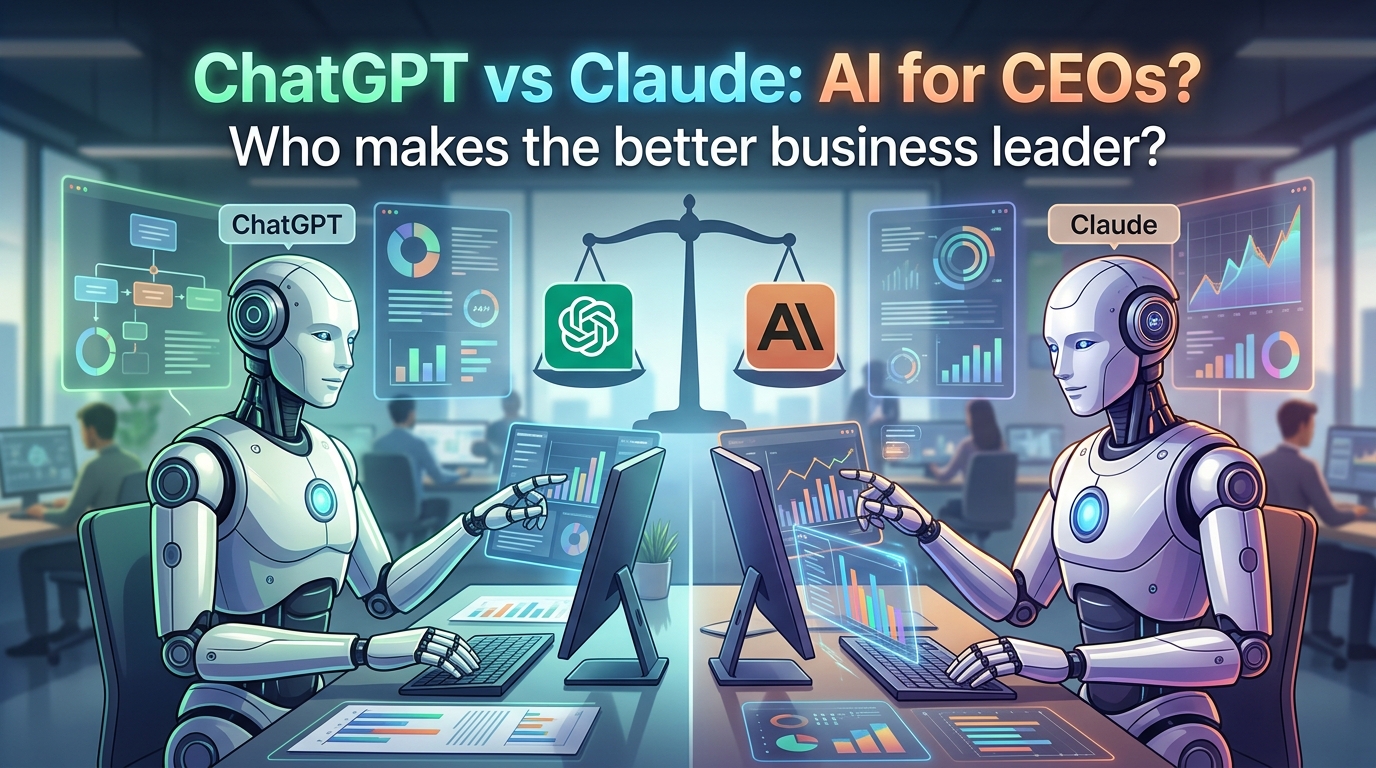 ChatGPTとClaudeどちらが経営者に向いているか比較プロンプト