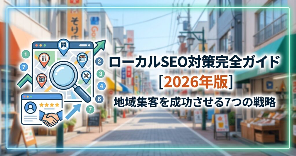 ローカルSEO対策完全ガイド【2026年版】地域集客を成功させる7つの戦略