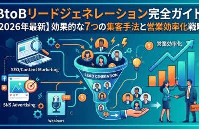 BtoBリードジェネレーション完全ガイド【2026年最新】効果的な7つの集客手法と営業効率化戦略