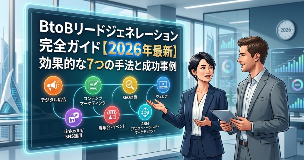 BtoBリードジェネレーション完全ガイド【2026年最新】効果的な7つの手法と成功事例