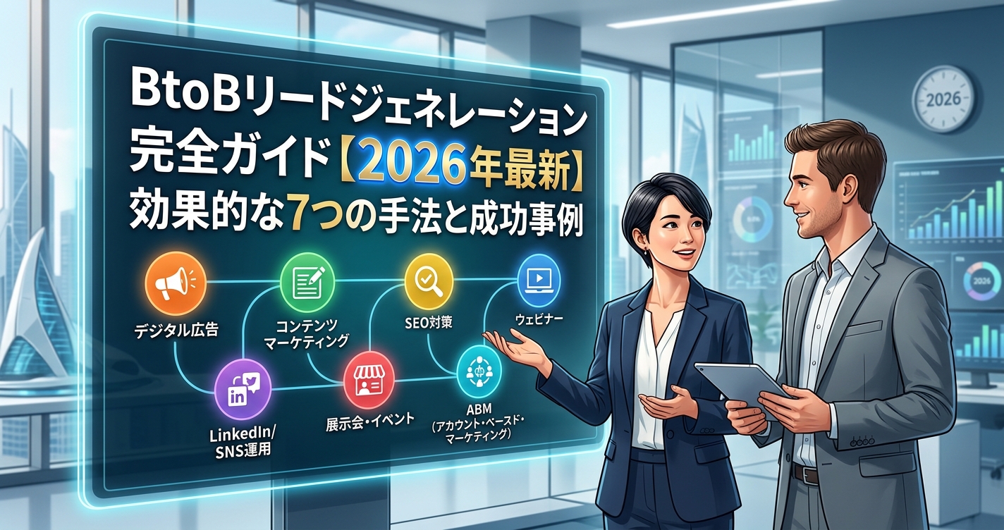 BtoBリードジェネレーション完全ガイド【2026年最新】効果的な7つの手法と成功事例