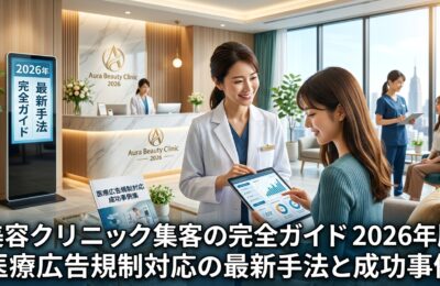 美容クリニック集客の完全ガイド2026年版｜医療広告規制対応の最新手法と成功事例を解説