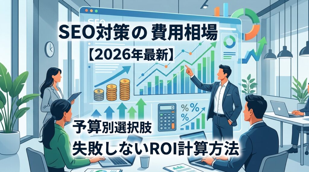 SEO対策の費用相場【2026年最新】予算別選択肢と失敗しないROI計算方法