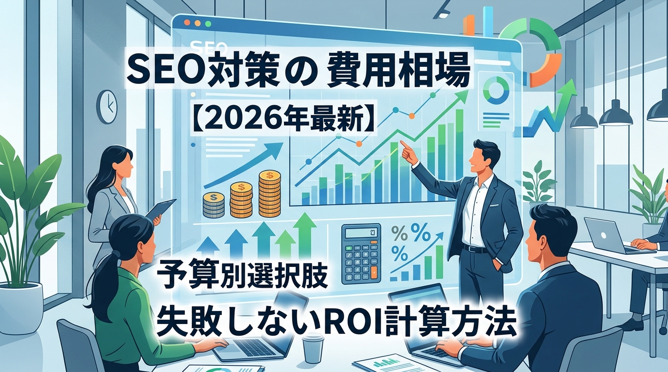 SEO対策の費用相場【2026年最新】予算別選択肢と失敗しないROI計算方法