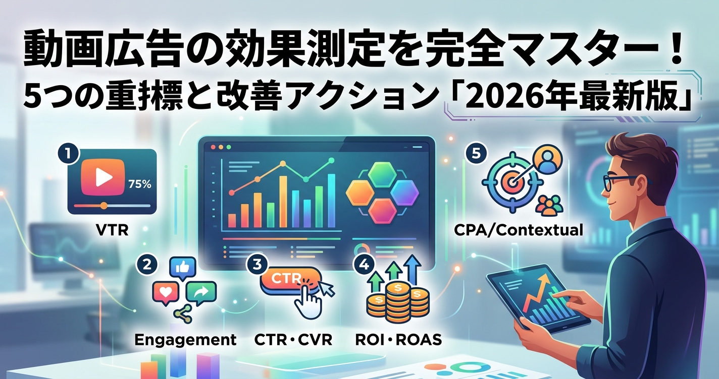 動画広告の効果測定を完全マスター！5つの重要指標と改善アクション「2026年最新版」