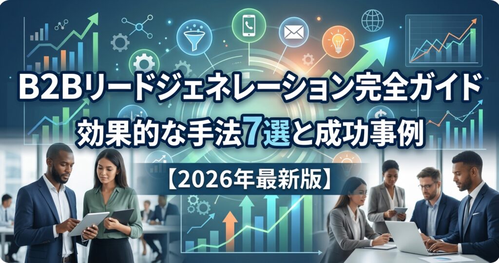 B2Bリードジェネレーション完全ガイド｜効果的な手法7選と成功事例【2026年最新版】