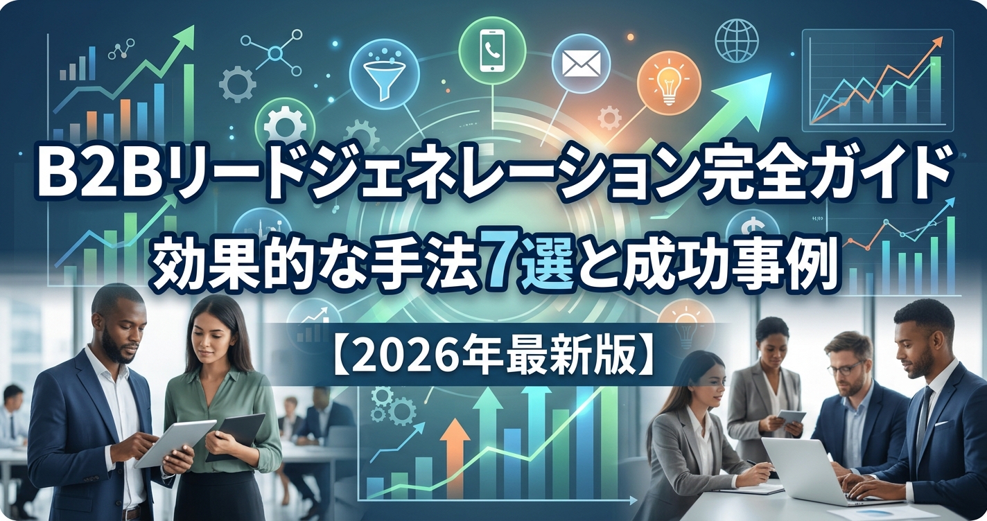 B2Bリードジェネレーション完全ガイド｜効果的な手法7選と成功事例【2026年最新版】