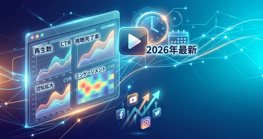 動画広告の効果測定完全ガイド【2026年最新】KPI設定から改善まで実践的手法を解説