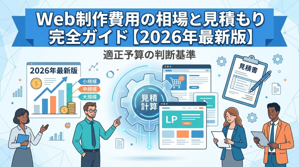 Web制作費用の相場と見積もり完全ガイド【2026年最新版】適正予算の判断基準