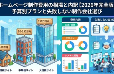 ホームページ制作費用の相場と内訳【2026年完全版】予算別プランと失敗しない制作会社選び