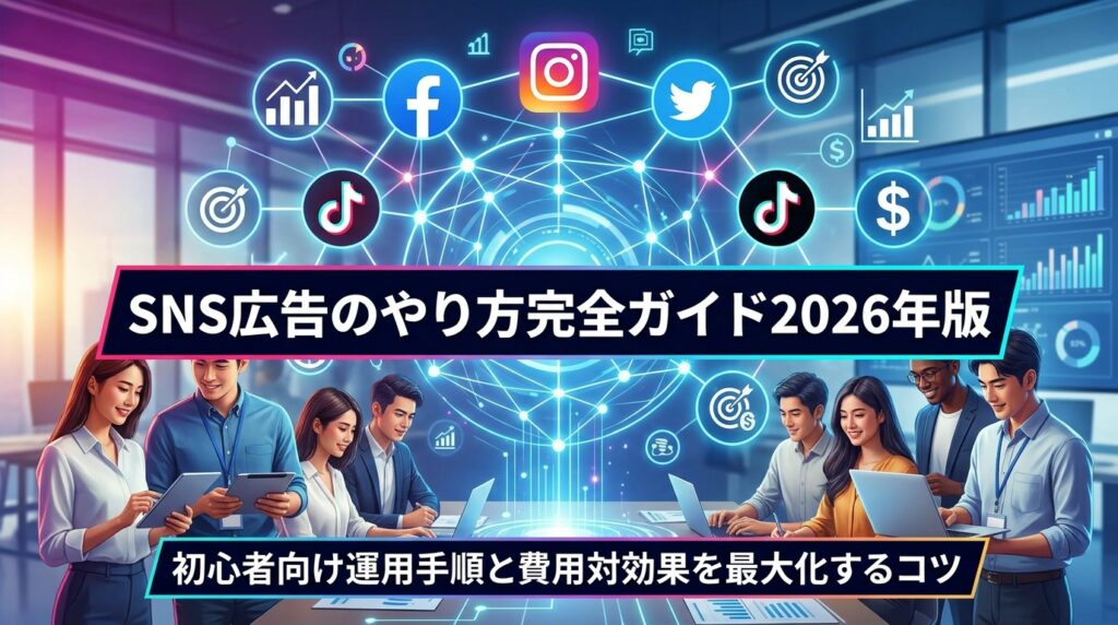 SNS広告のやり方完全ガイド2026年版｜初心者向け運用手順と費用対効果を最大化するコツ