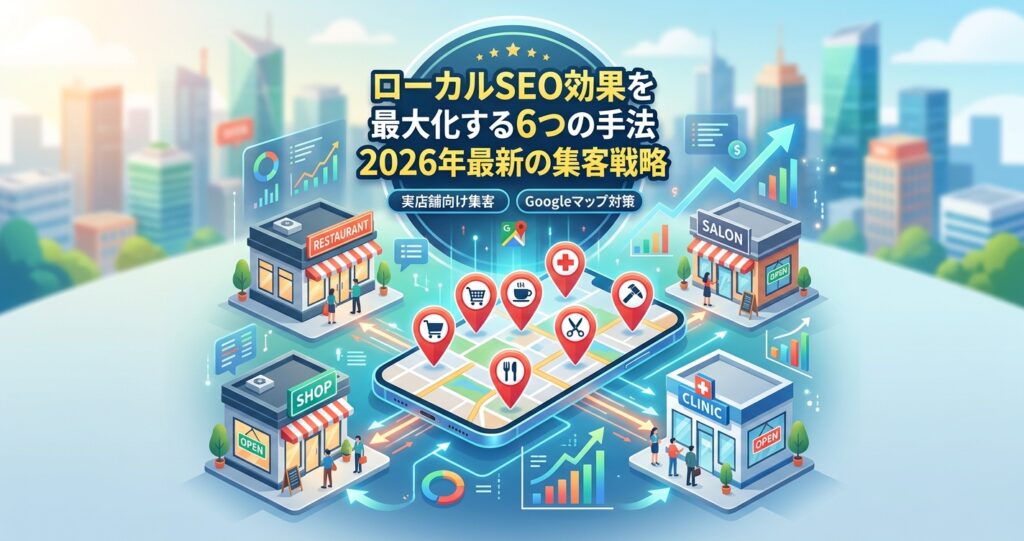 ローカルSEO効果を最大化する6つの手法｜2026年最新の集客戦略