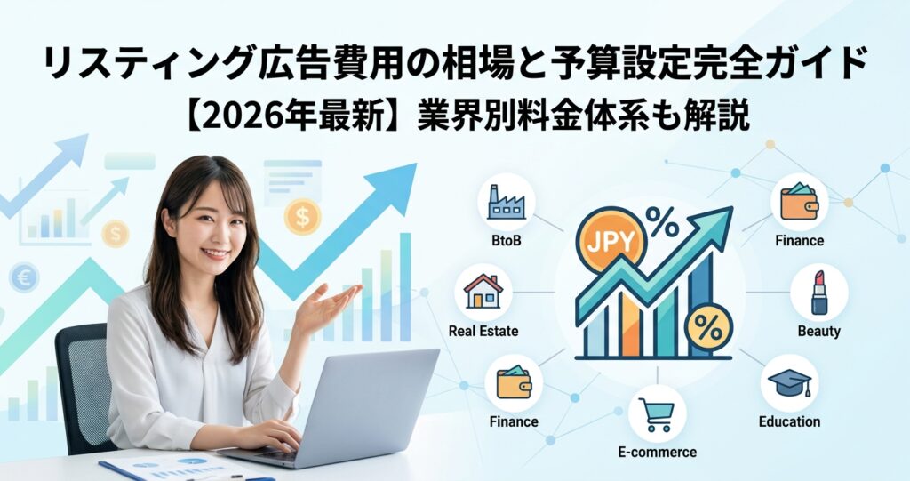 リスティング広告費用の相場と予算設定完全ガイド【2026年最新】業界別料金体系も解説