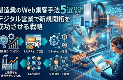 製造業のWeb集客手法5選【2026年版】デジタル営業で新規開拓を成功させる戦略