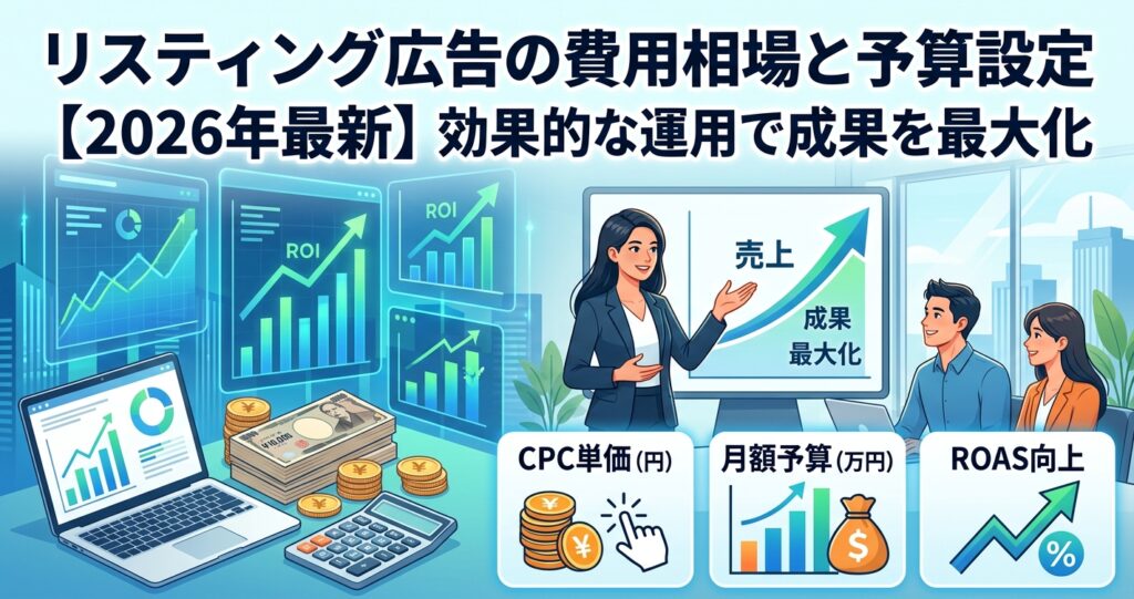 リスティング広告の費用相場と予算設定【2026年最新】効果的な運用で成果を最大化